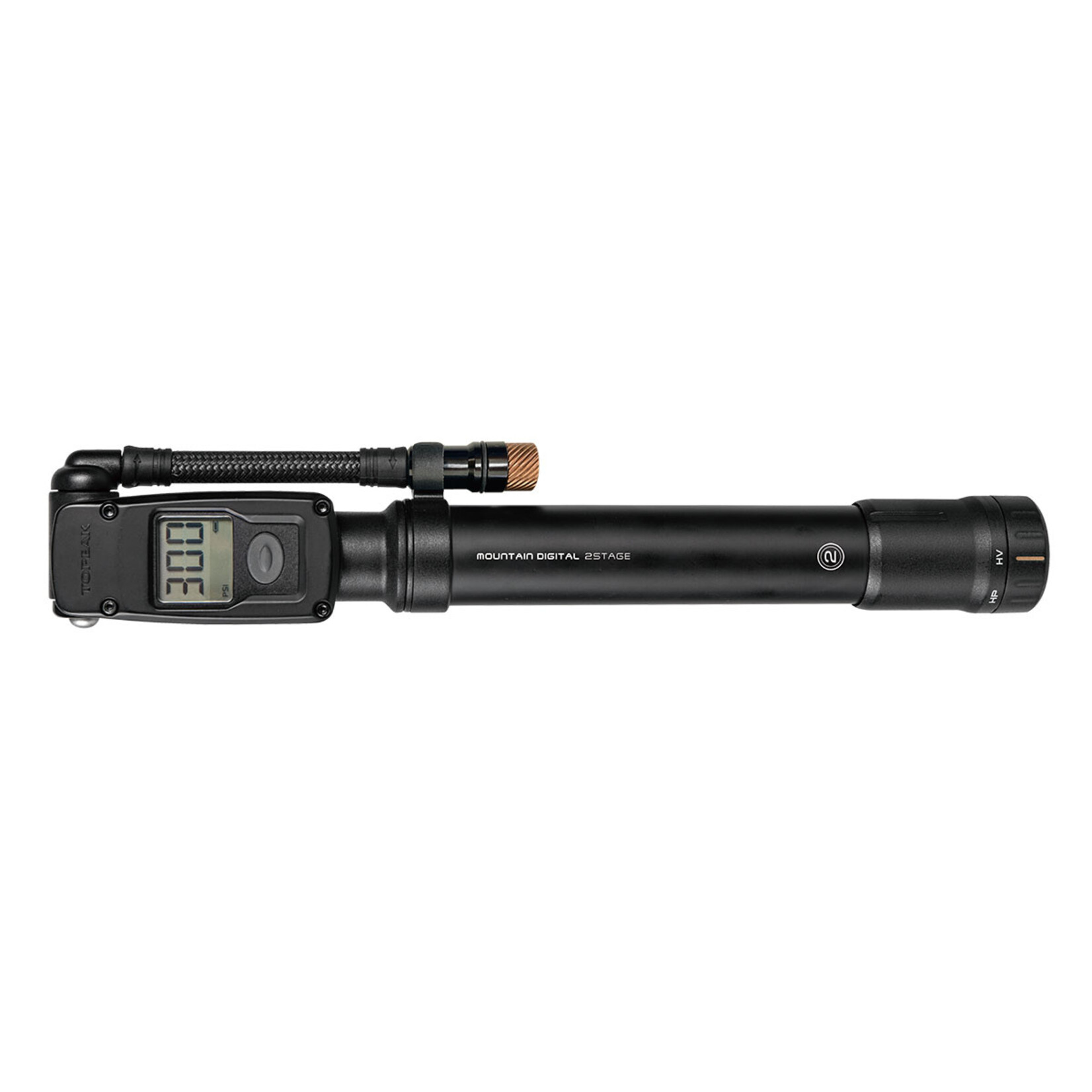 Topeak Topeak Mountain Digital 2 Stage Pump, Black