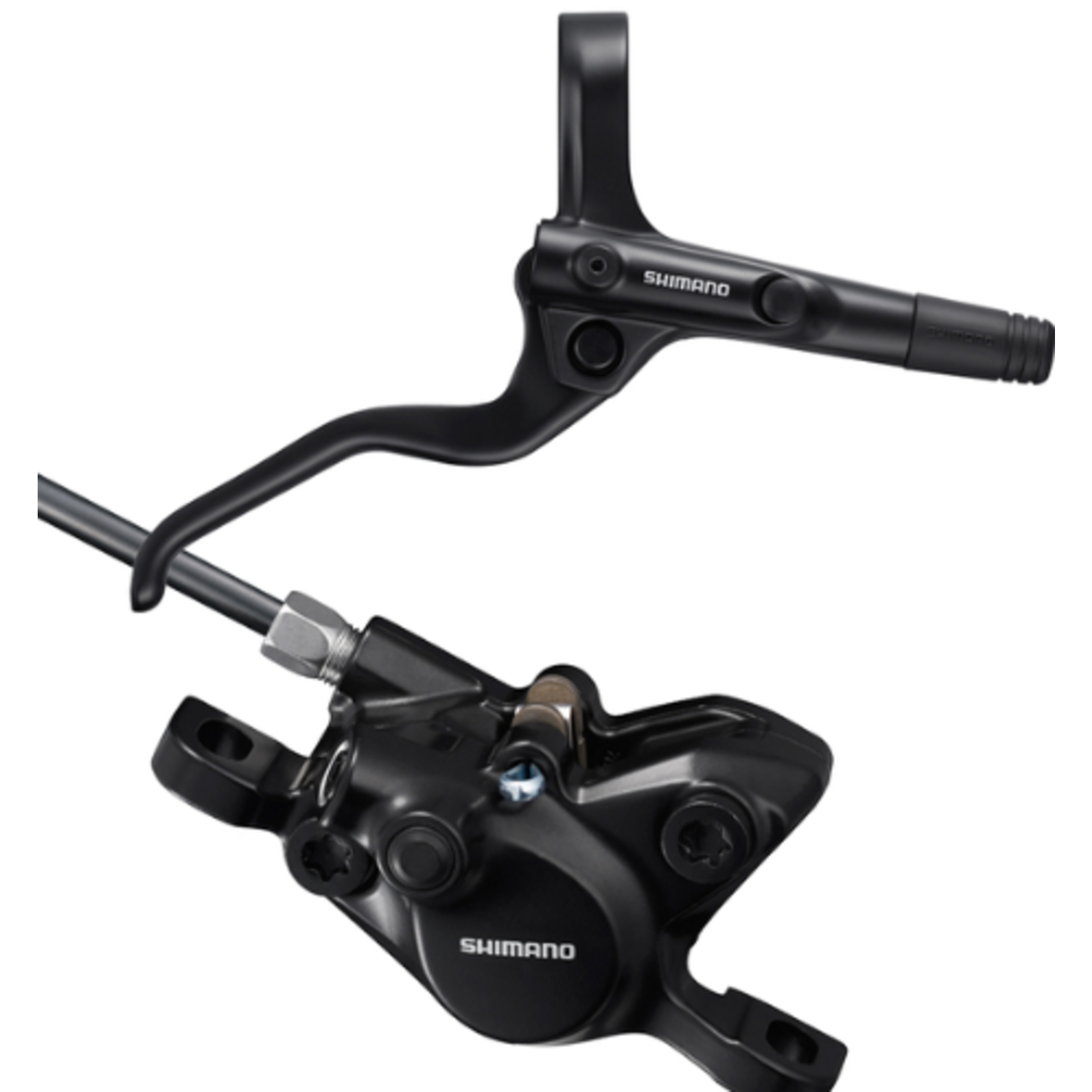 Shimano Shimano BR-MT200 Disc Brake and BL-MT201 Lever - Rear, Hydraulic, 2-Piston, Post Mount, Black