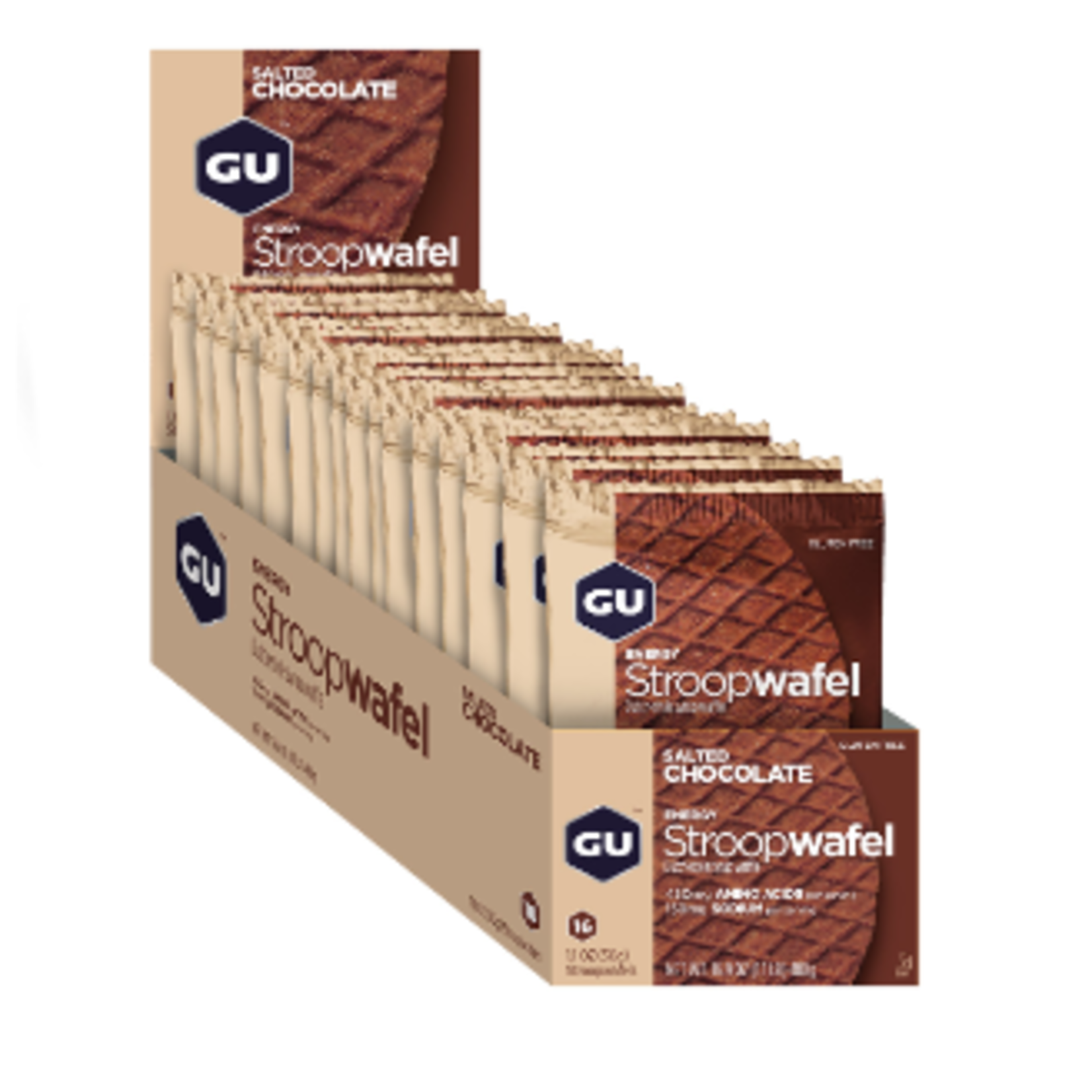 Gu Gu Waffles Gluten Free Saltedchoc Box/16