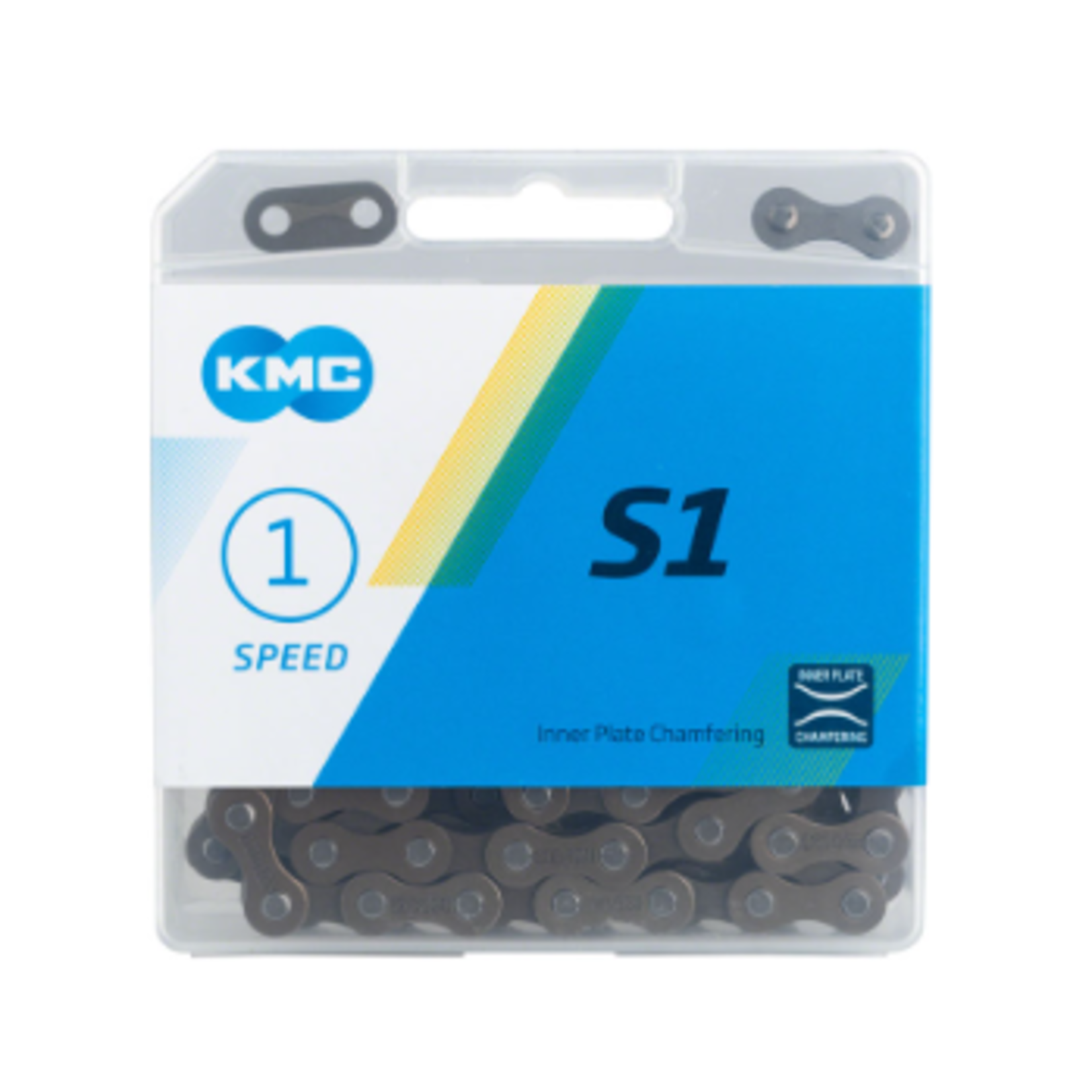 KMC KMC S1 Chain - Single Speed 1/2" x 1/8", 112 Links, Brown
