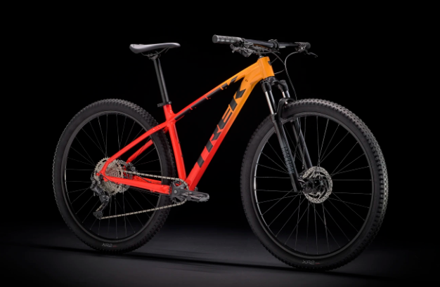 Trek Marlin 7 Gen 2 - Marigold/Radioactive Red Fade, S
