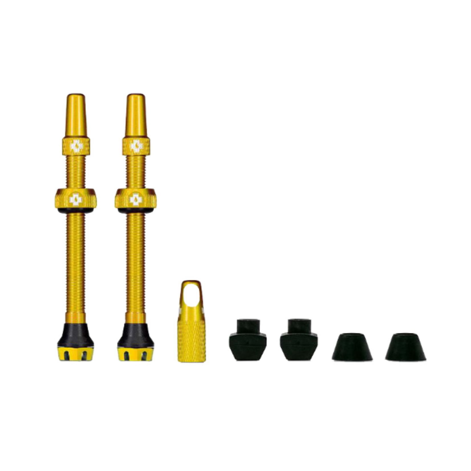 Muc-Off Presta Valve Stem, 60mm, Pair - Gold V2