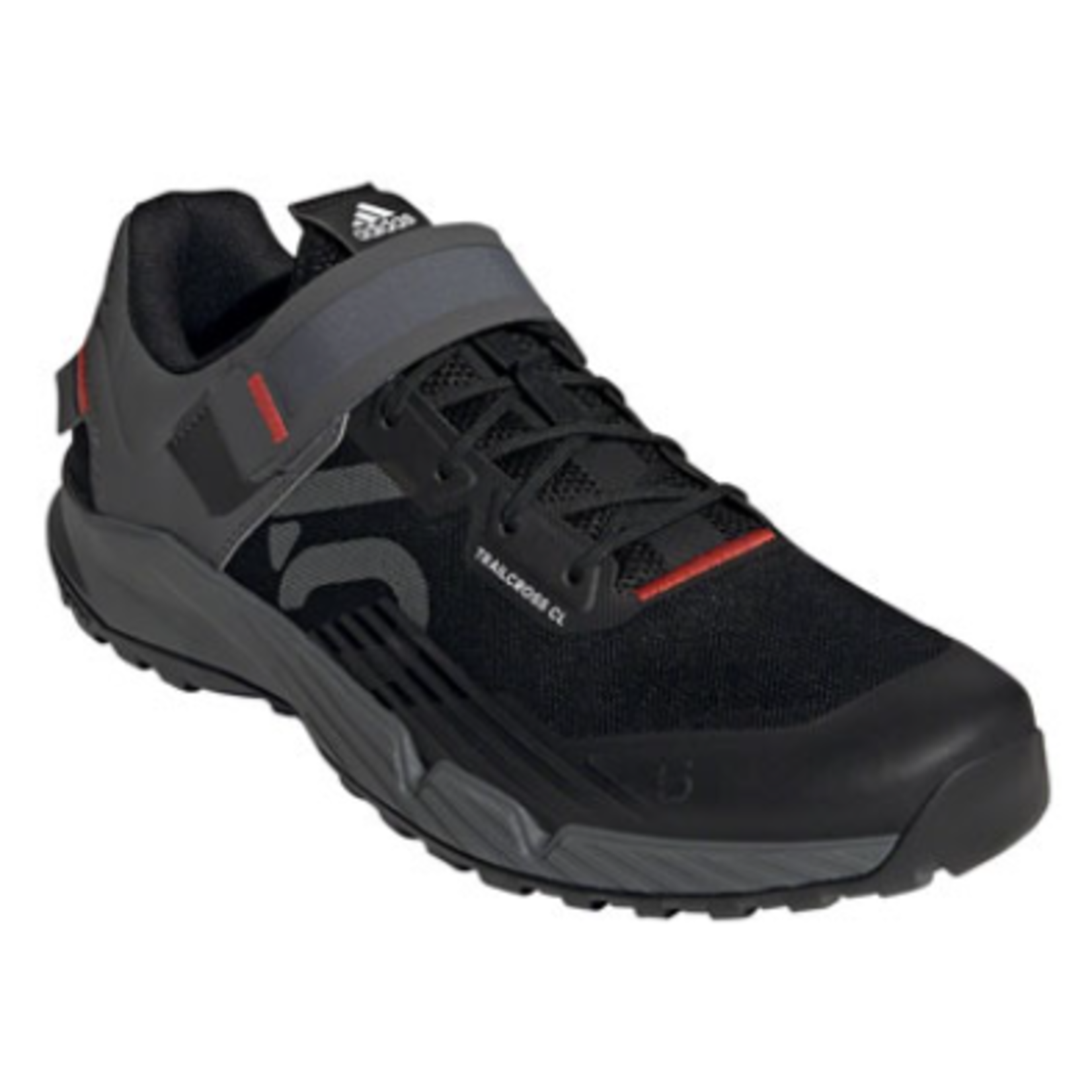 Five Ten Five Ten Trailcross Mountain Clipless Shoes - Men's, Core Black/Gray Three/Red, 11.5