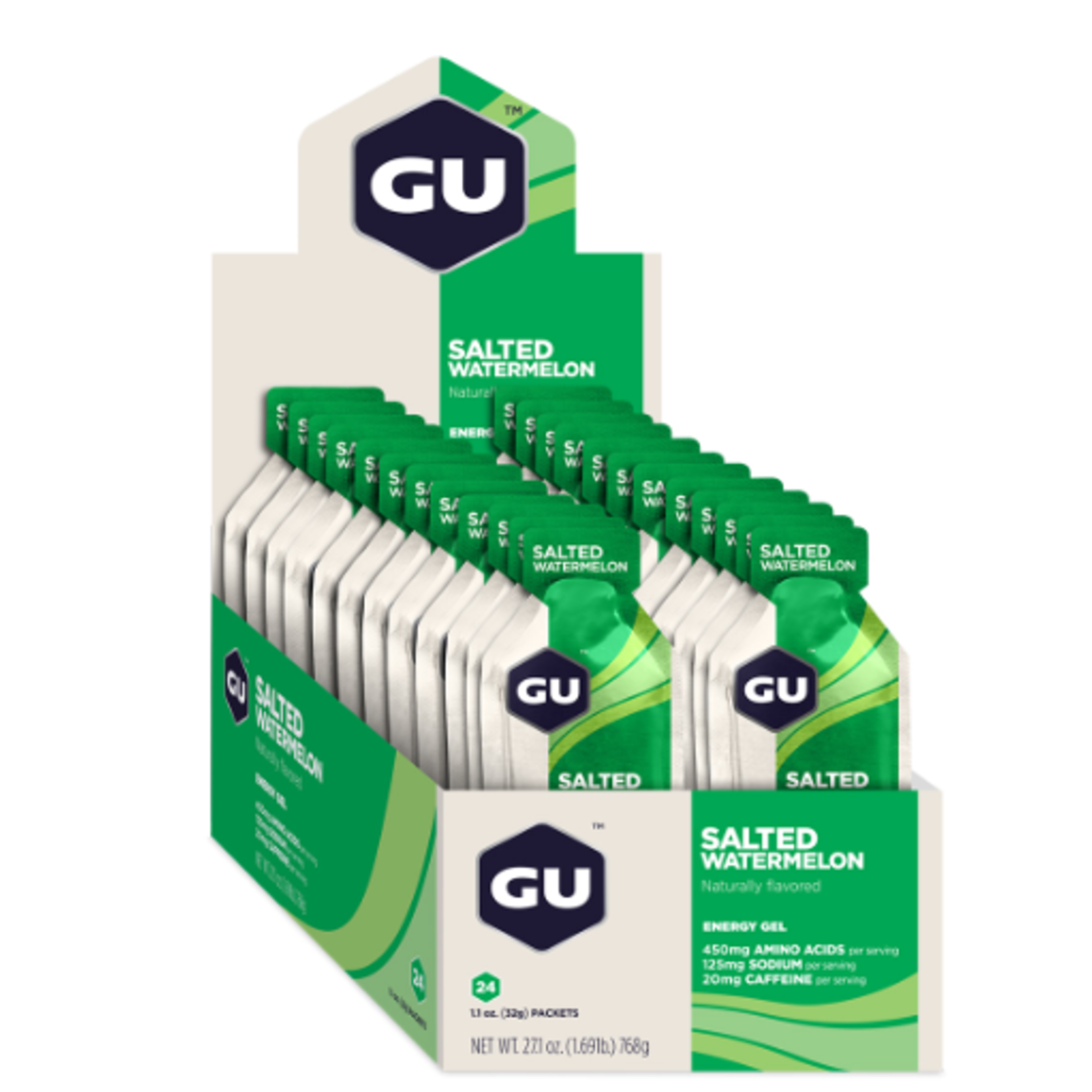 Gu GU Energy Gel - Salted Watermelon, Box of 24
