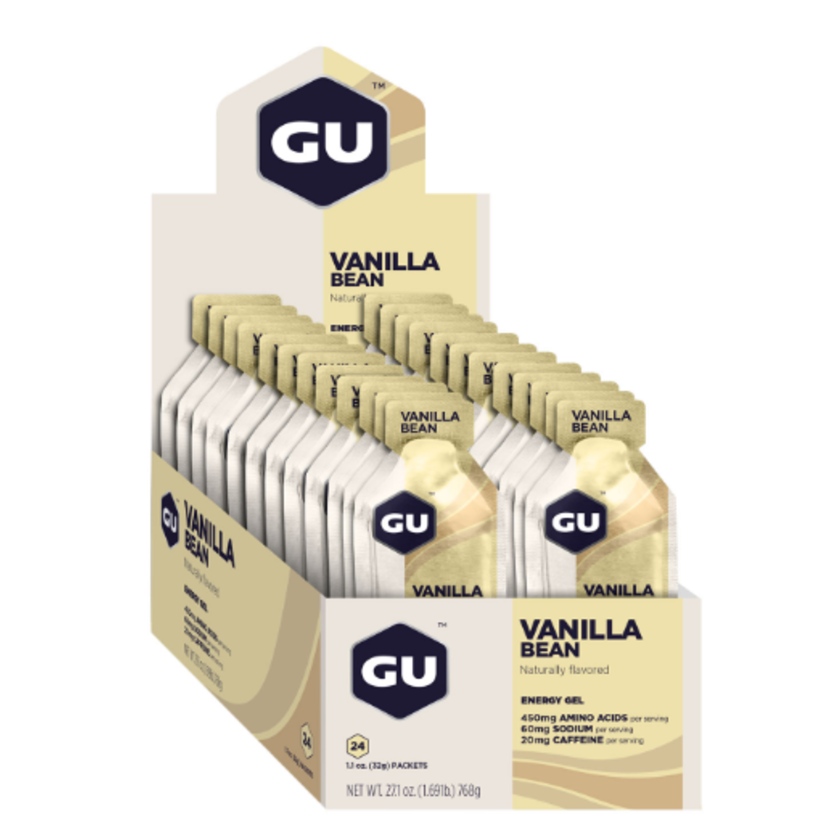 Gu GU Energy Gel - Vanilla Bean Each.