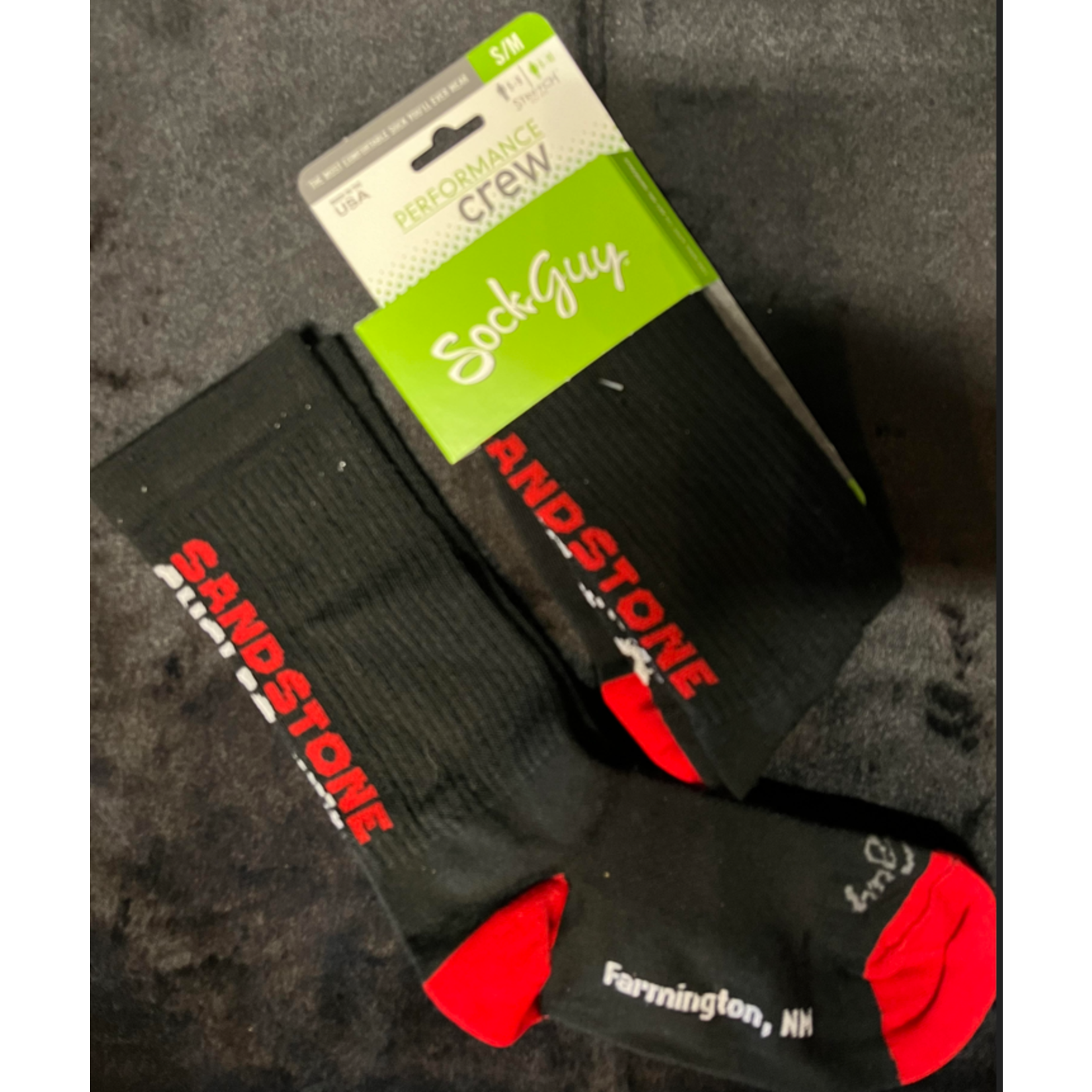 Sandstone Cycles Crew Socks, L/XL