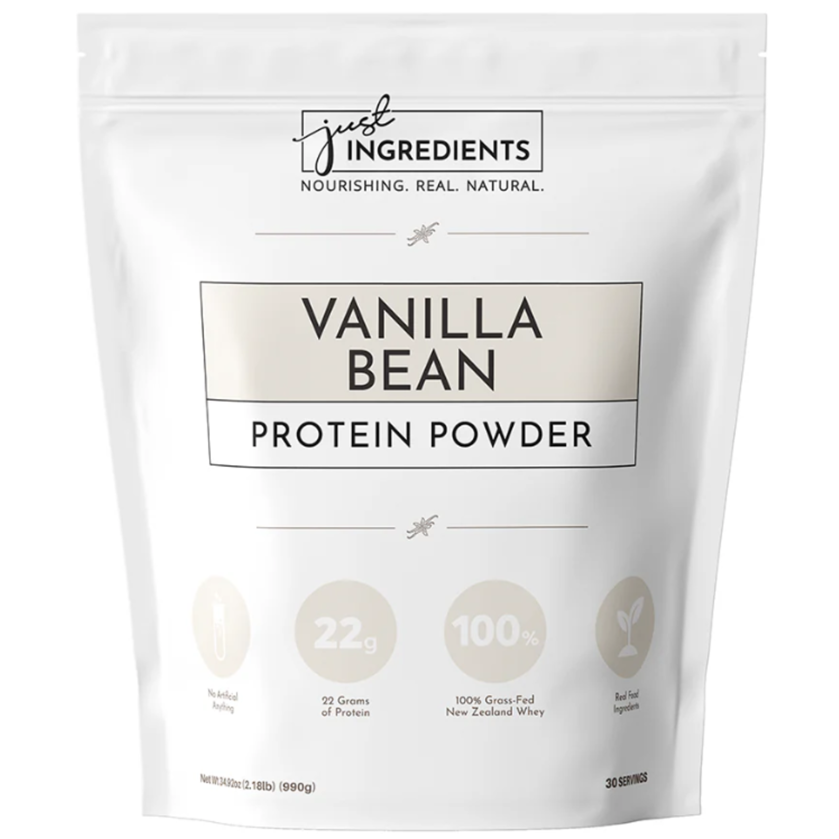 JUST INGREDIENTS Vanilla Bean Protein Powder