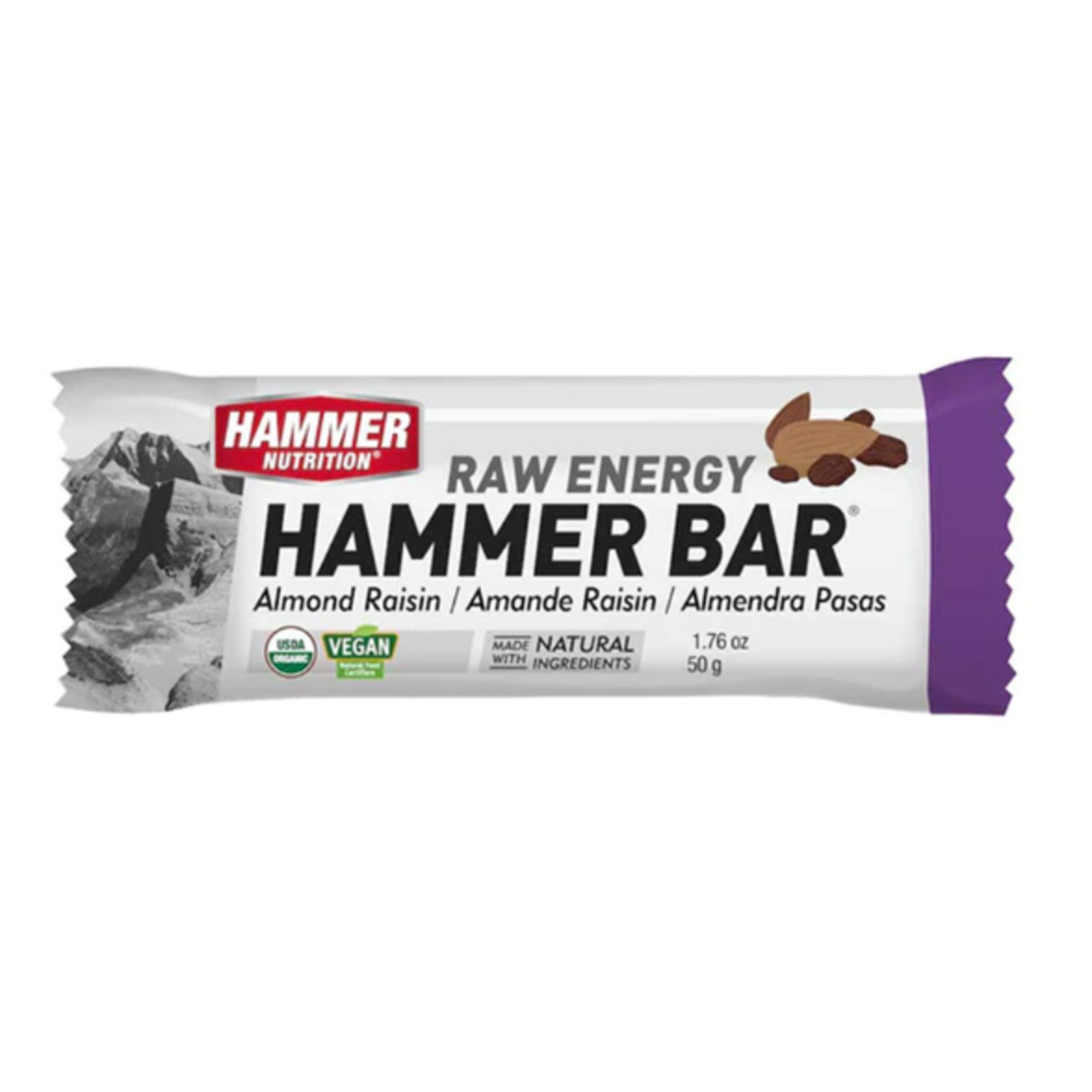 Hammer Nutrition Hammer Bar, Almond-Raisin, 12/Count
