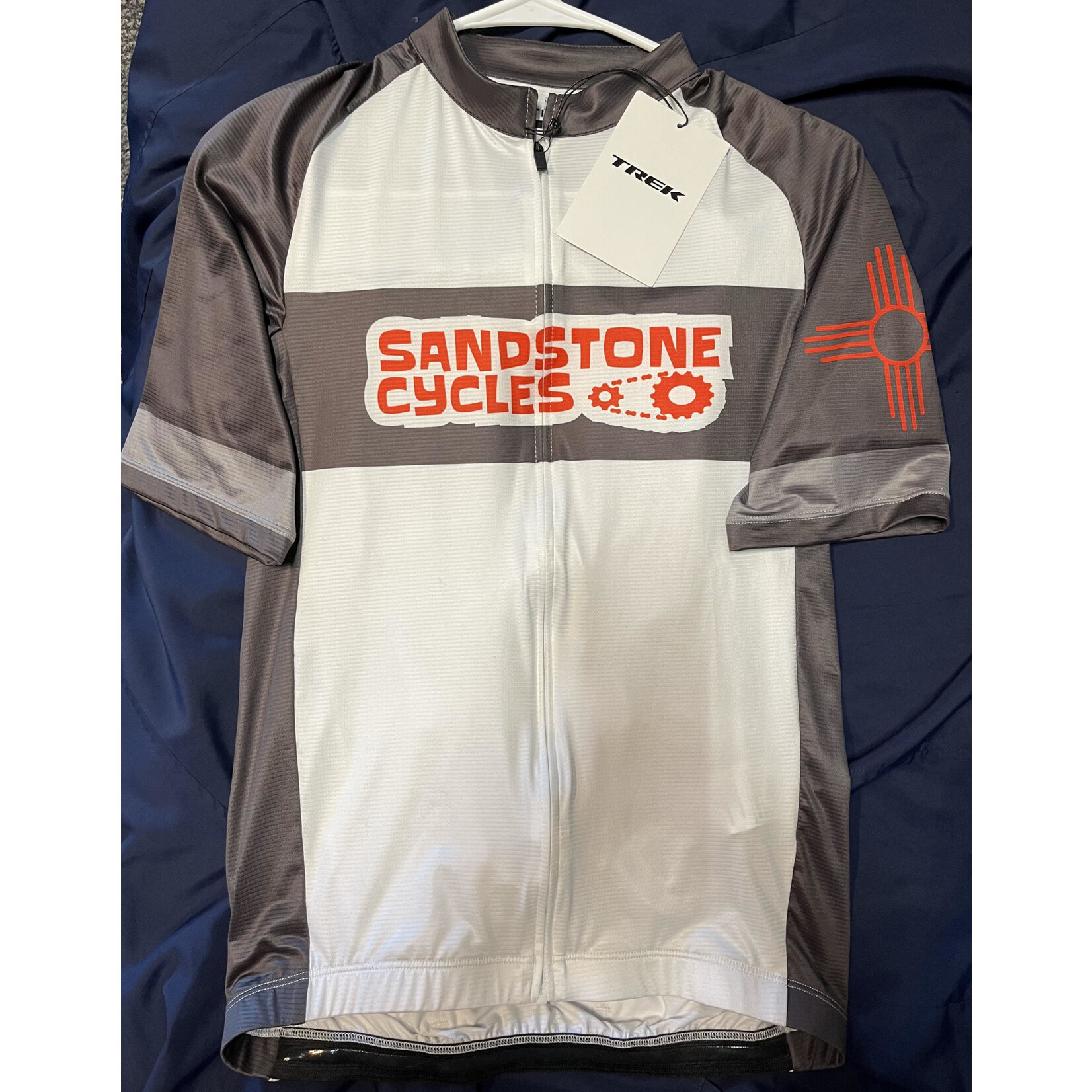 Trek Sandstone Fitted Zip-Up Jersey, S