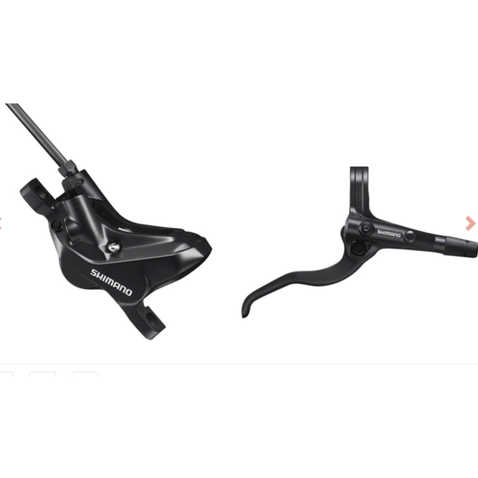 Shimano Shimano BR-MT420 Disc Brake and BL-MT401 Lever - Rear, Hydraulic, 4-Piston, Post Mount, Black
