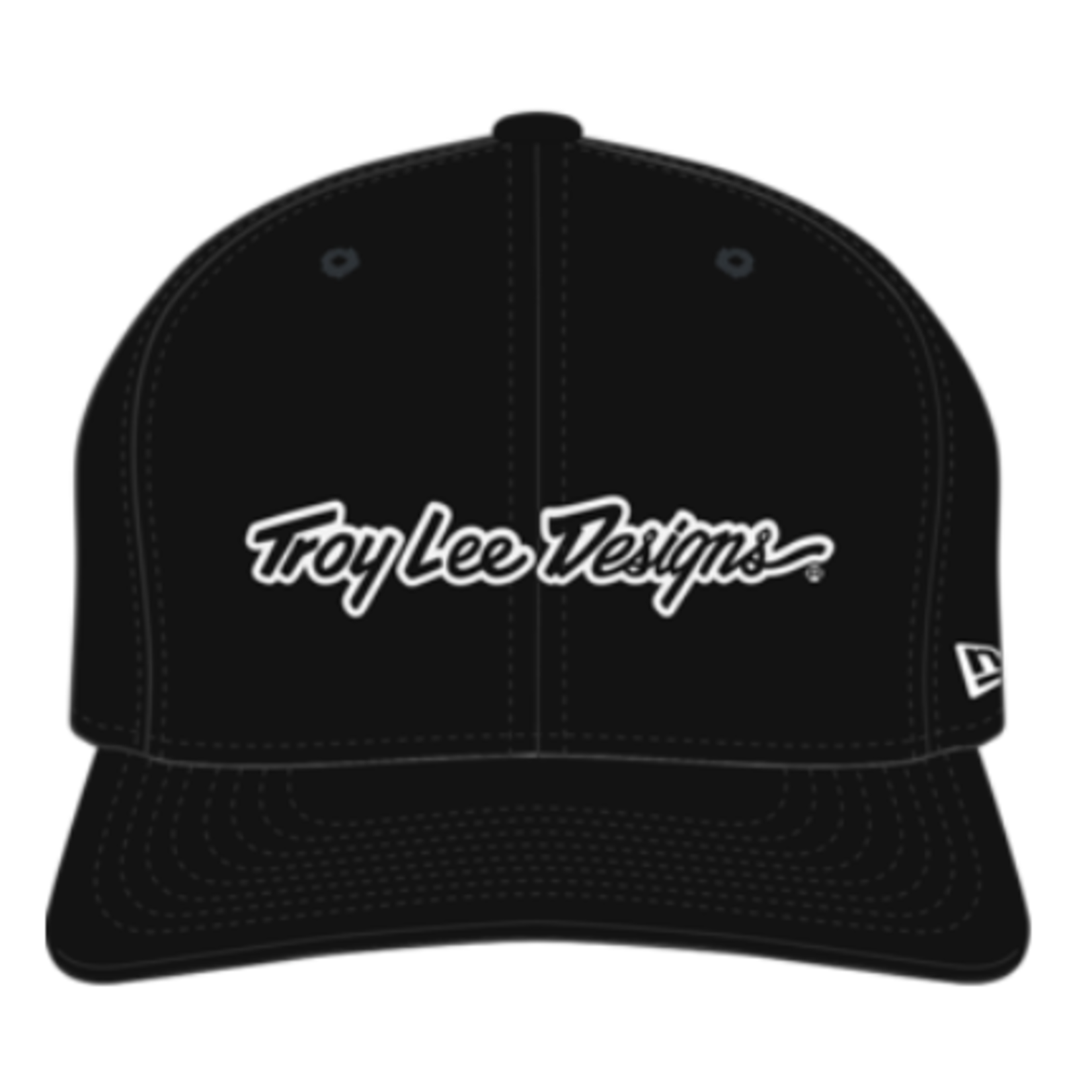 CURVED SNAPBACK HAT; SIGNATURE BLACK / WHITE