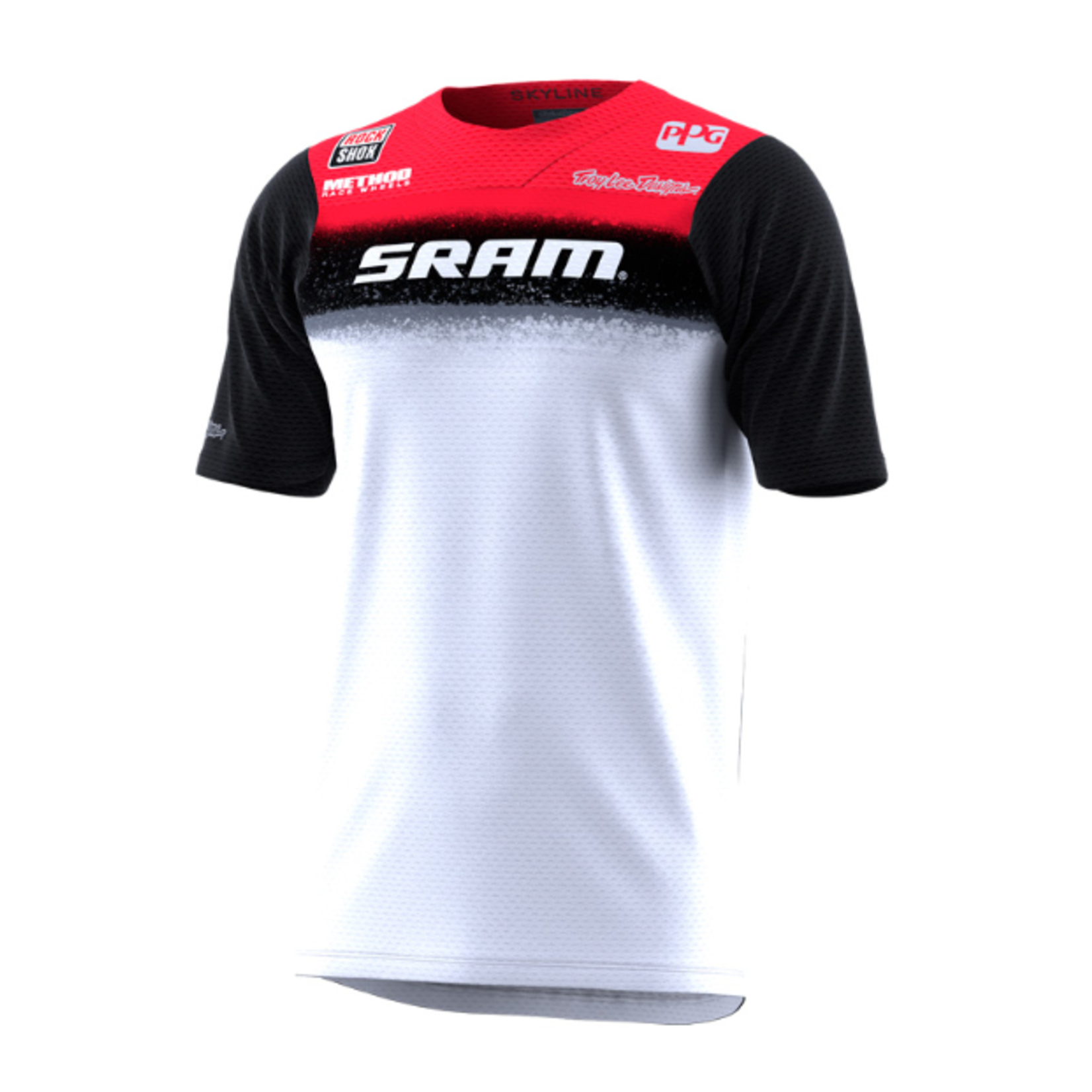 (DISCONTINUED) SKYLINE SS JERSEY; SRAM ROOST WHITE LG