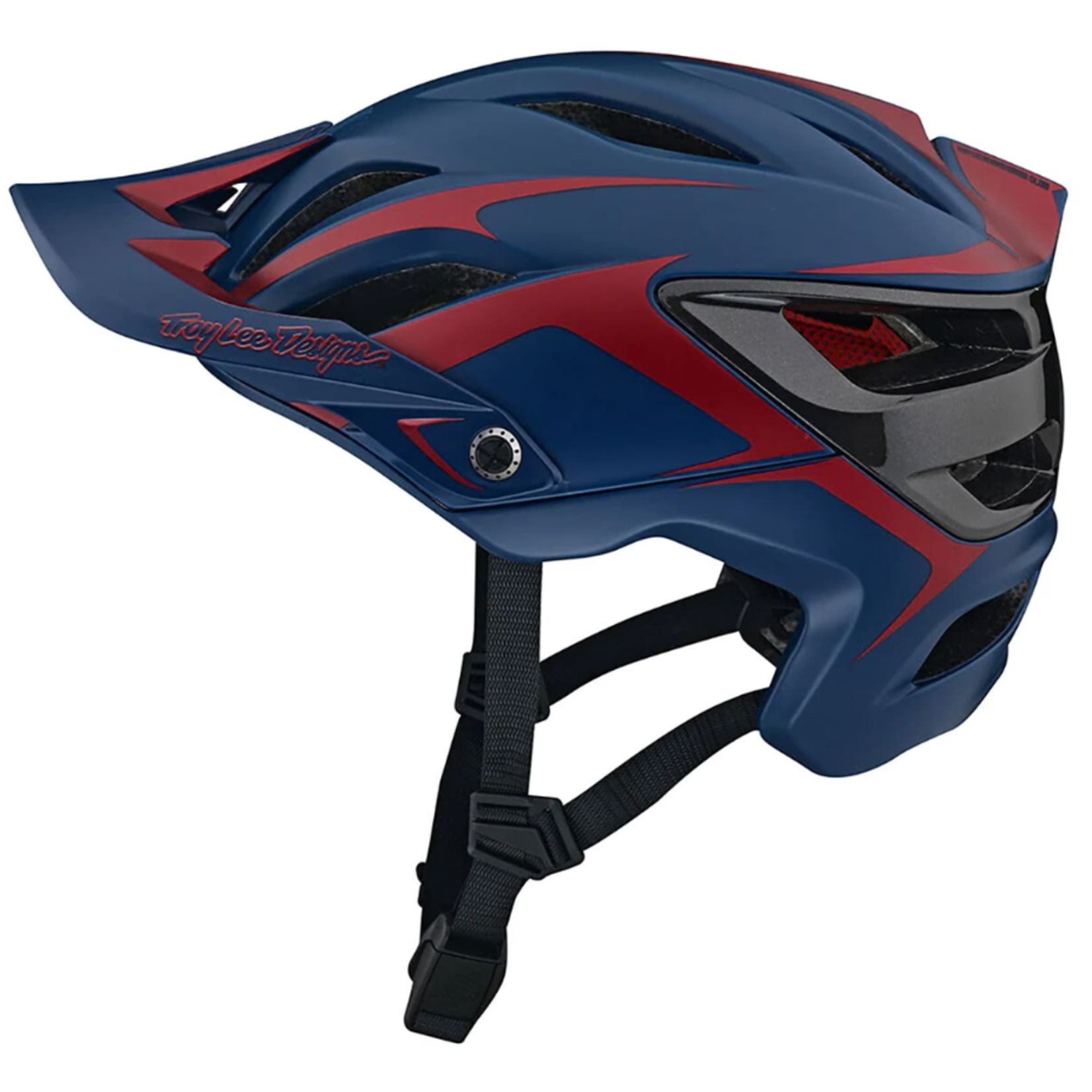 TLD A3 HELMET; FANG DK BLUE / BURGUNDY MD/LG