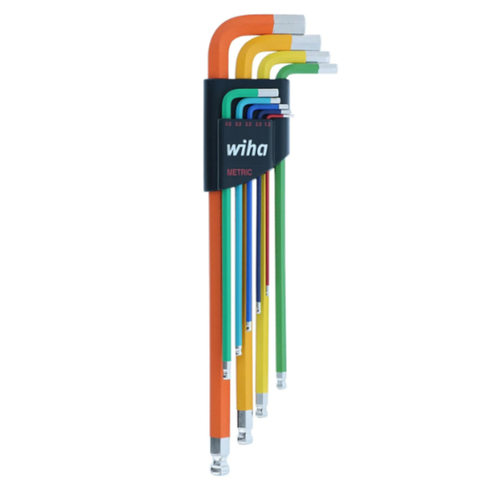 Wiha Tool Metric Ball End Color Coded Hex L-Key, 9 Piece
