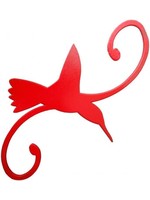 ERVA DECORATIVE HOOK - RED HUMMINGBIRD