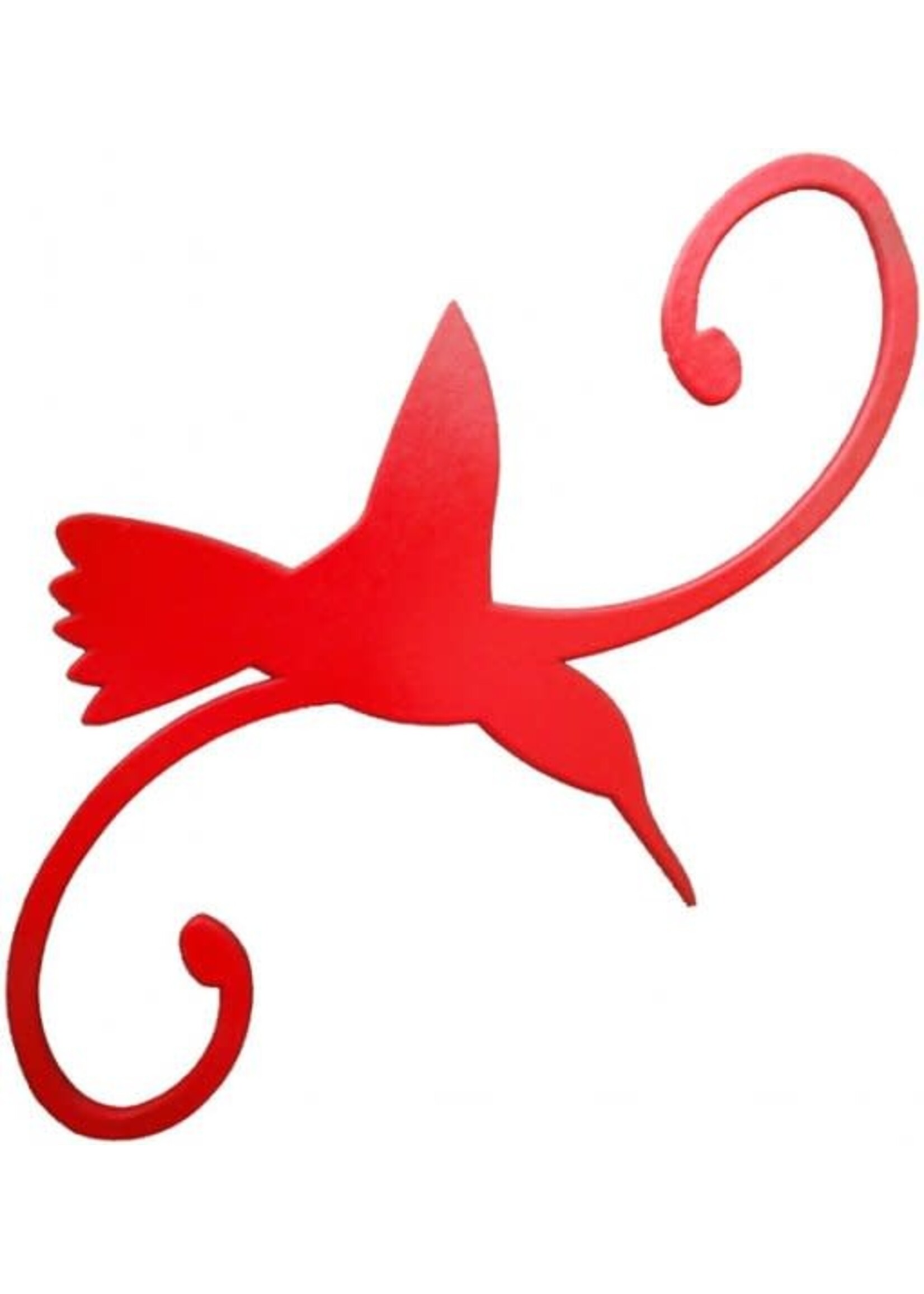 ERVA DECORATIVE HOOK - RED HUMMINGBIRD