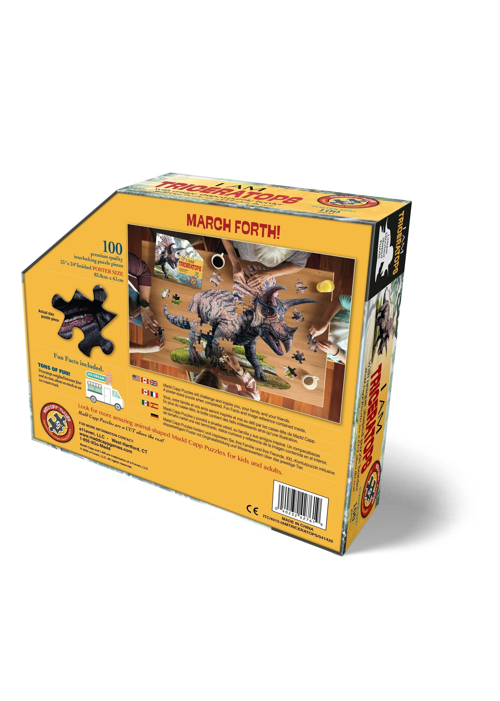 Madd Capp Games & Puzzles PUZZLE - I AM TRICERATOPS