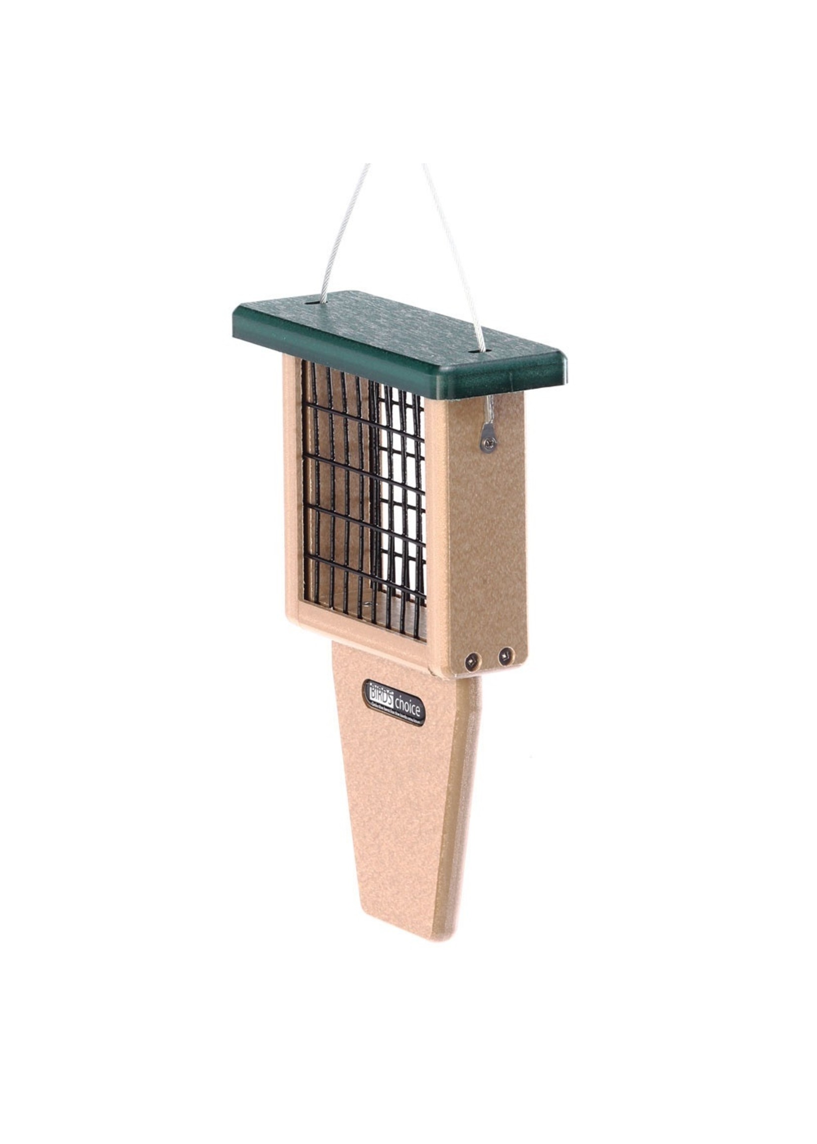 Birds Choice Single Tail Prop Suet Feeder - Recycled