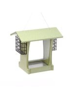 Birds Choice Recycled Hopper w/Suet Green 5 Qt