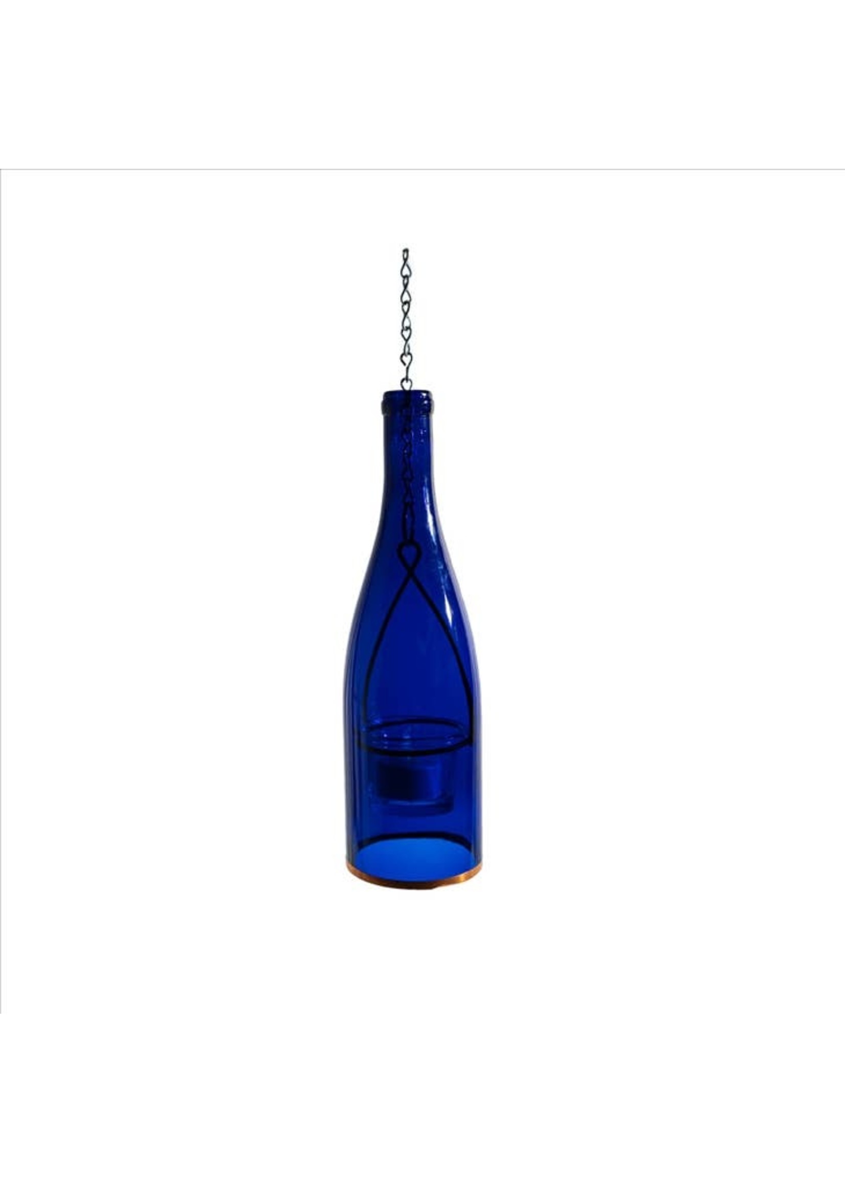 Bottles Uncorked Wine Bottle Lantern - Blue