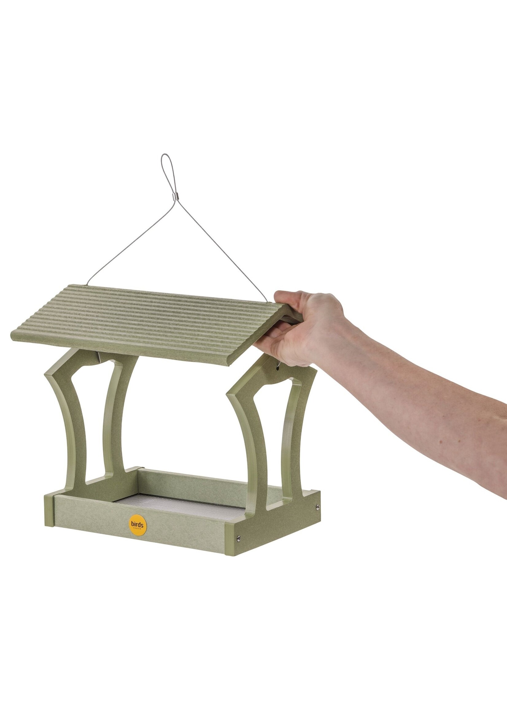 Birds Choice FLY-THRU BIRD FEEDER GREEN RECYCLED