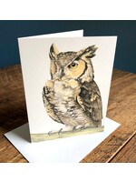 AS Paquette Great Horned Owl - Blank Note Card