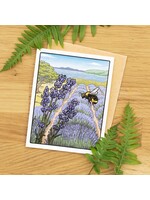 Laurel Mundy CARD - Bumblebee at Lavender