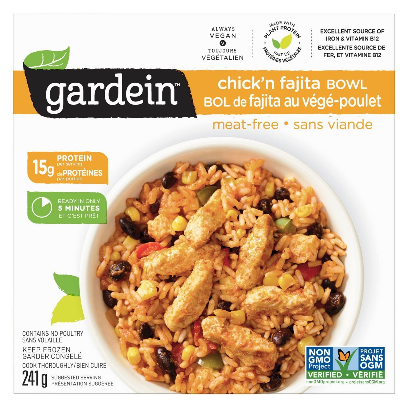 GARDEIN GARDEIN BOWL CHICK'N FAJITA