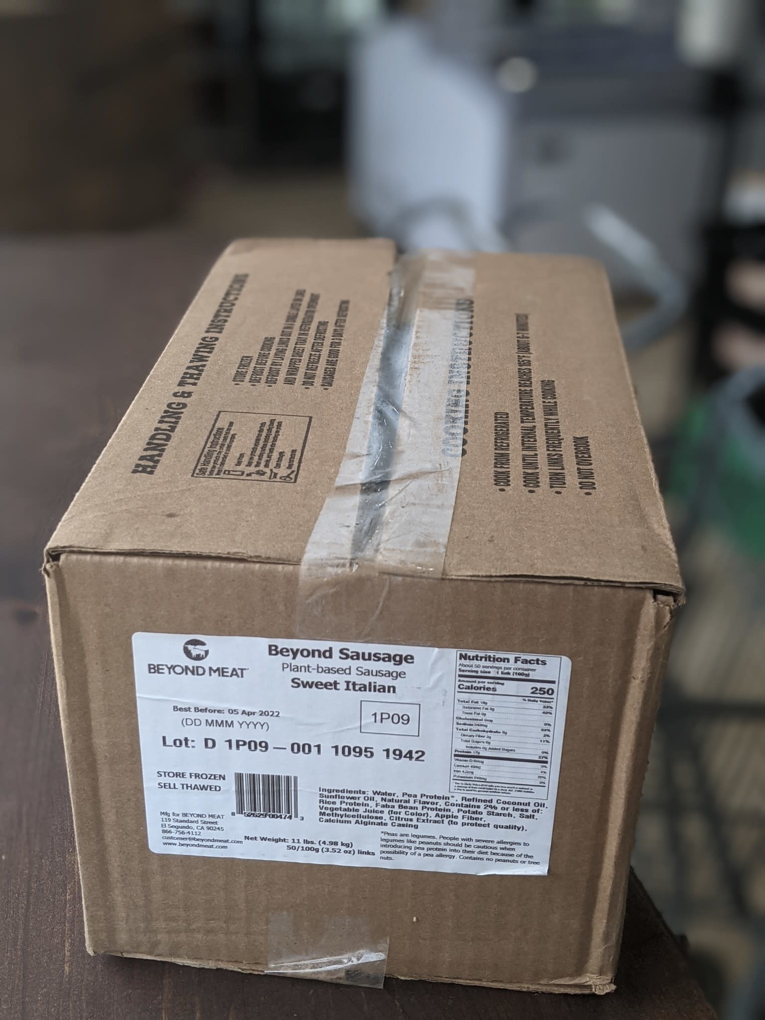 BEYOND MEAT BULK CASE SWEET ITALIAN SAUSAGE CASE OF 50 Coven Market