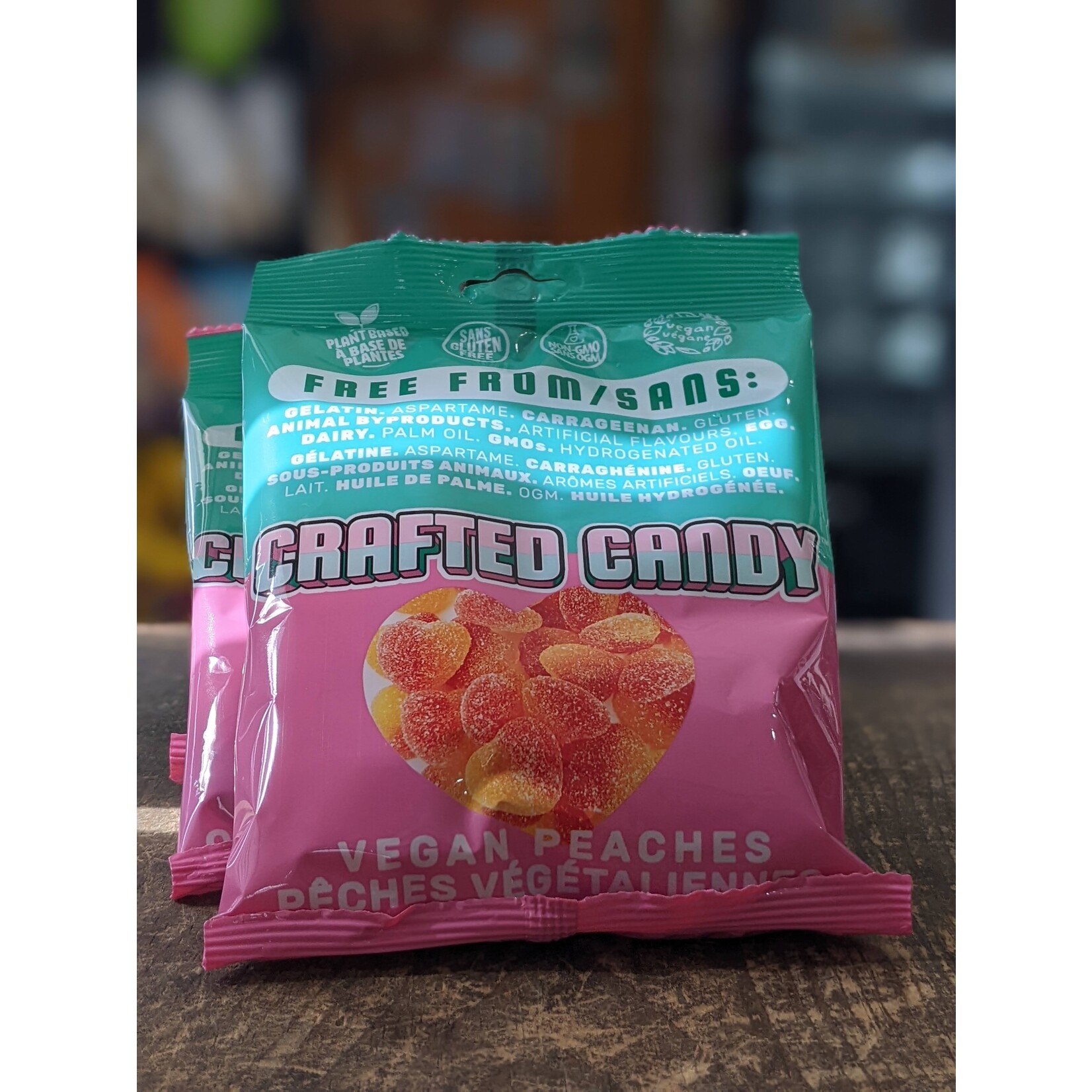 URBANI FOODS CRAFTED CANDY VEGAN PEACHES