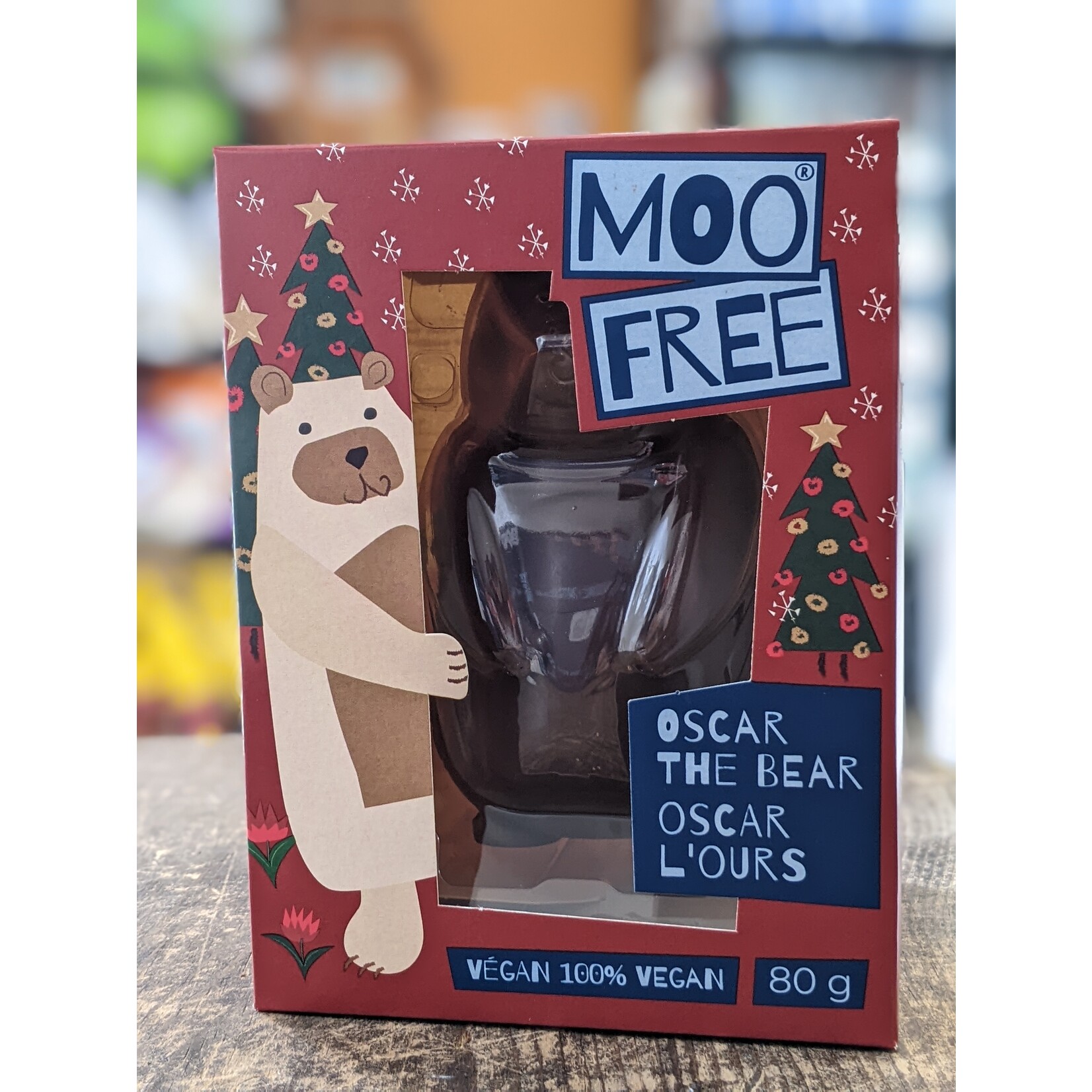 MOO FREE MOO FREE HOLIDAY CHOCOLATES OSCAR THE BEAR