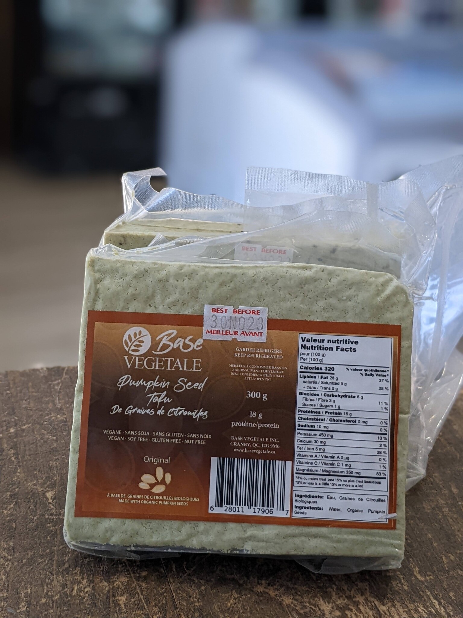 BASE VEGETALE PUMPKIN SEED TOFU ORIGINAL Coven Market