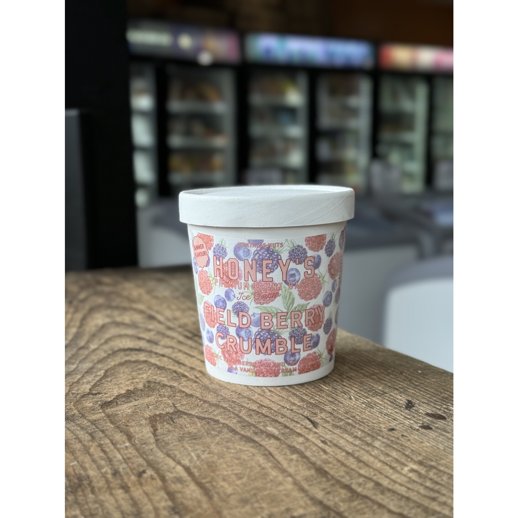 HONEY'S ICE CREAM HONEY'S ICE CREAM FIELD BERRY CRUMBLE - LTD FLAVOUR