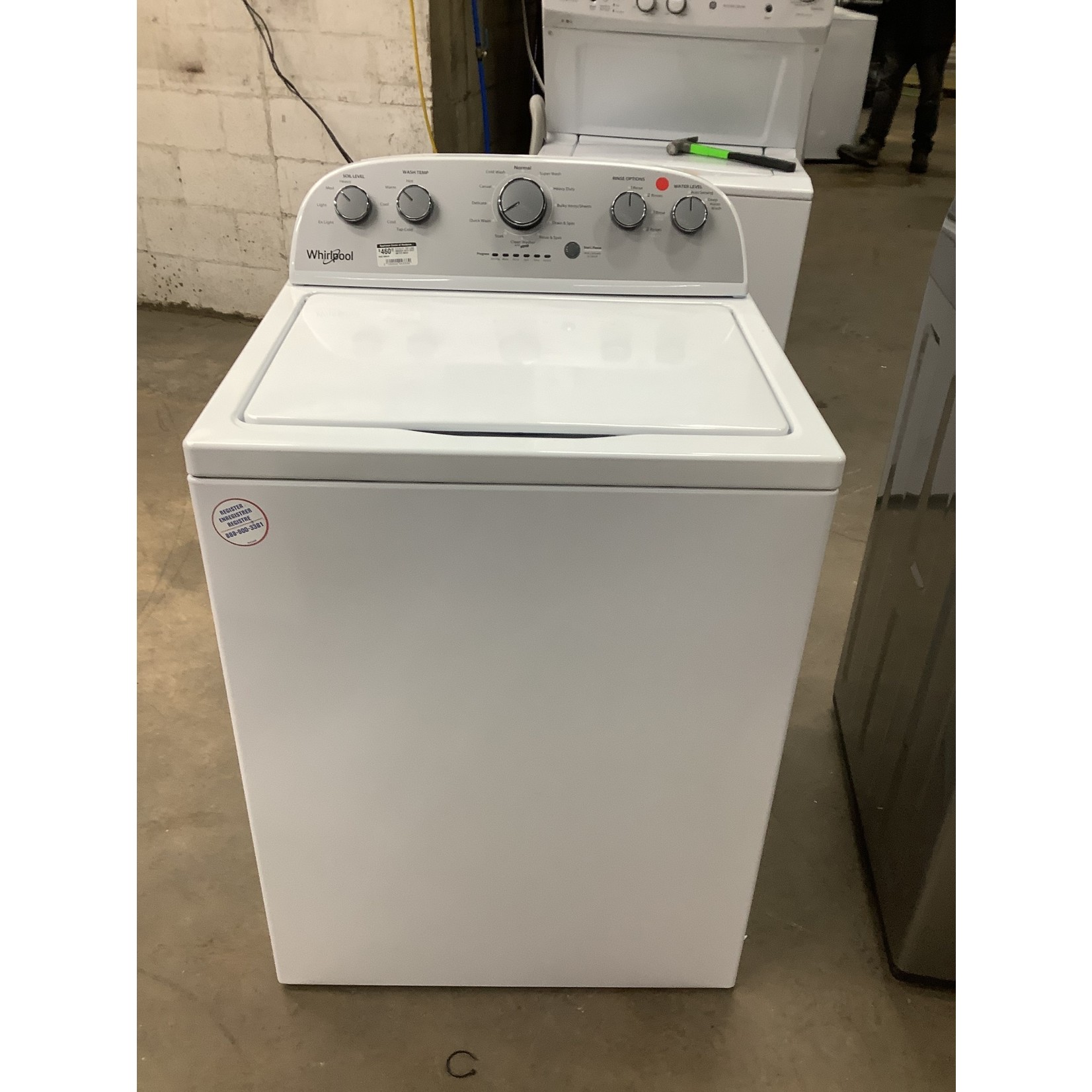 Whirlpool 3.5 CU.FT. TOP LOAD WASHER WITH DEEP WATER WASH