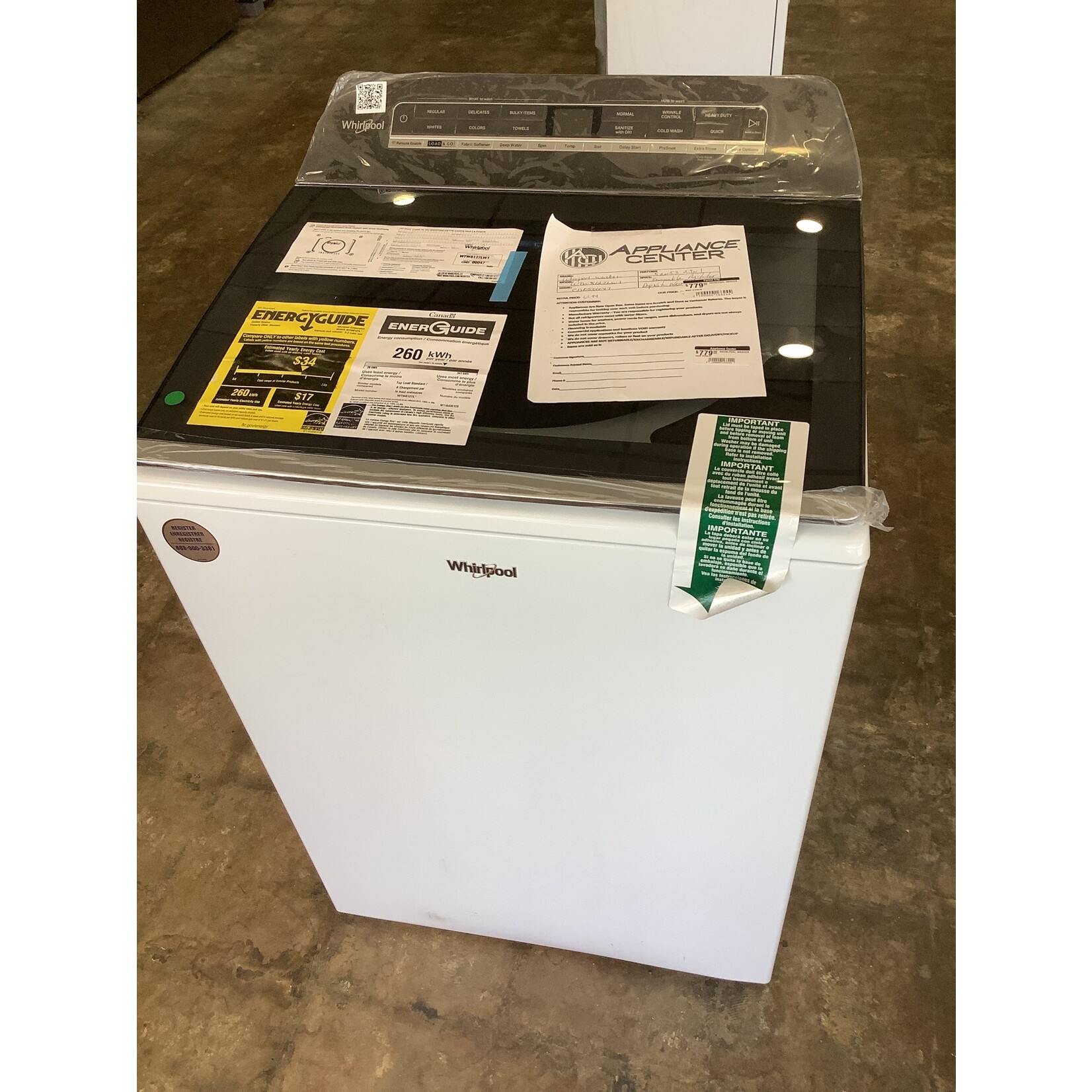 WHIRLPOOL WHIRLPOOL WASHER