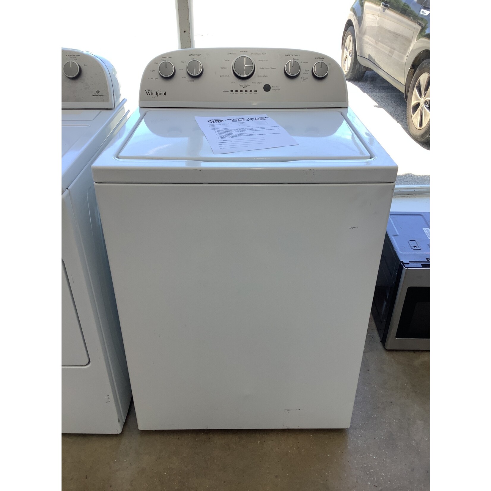 WHIRLPOOL USED WHIRLPOOL WASHER