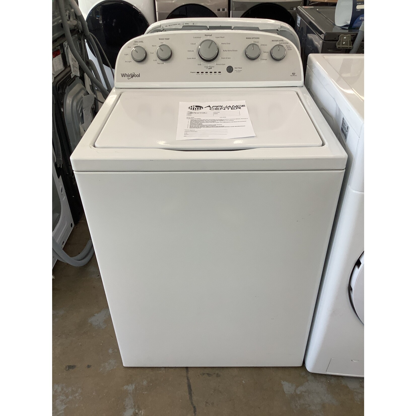 WHIRLPOOL used whirlpool washer