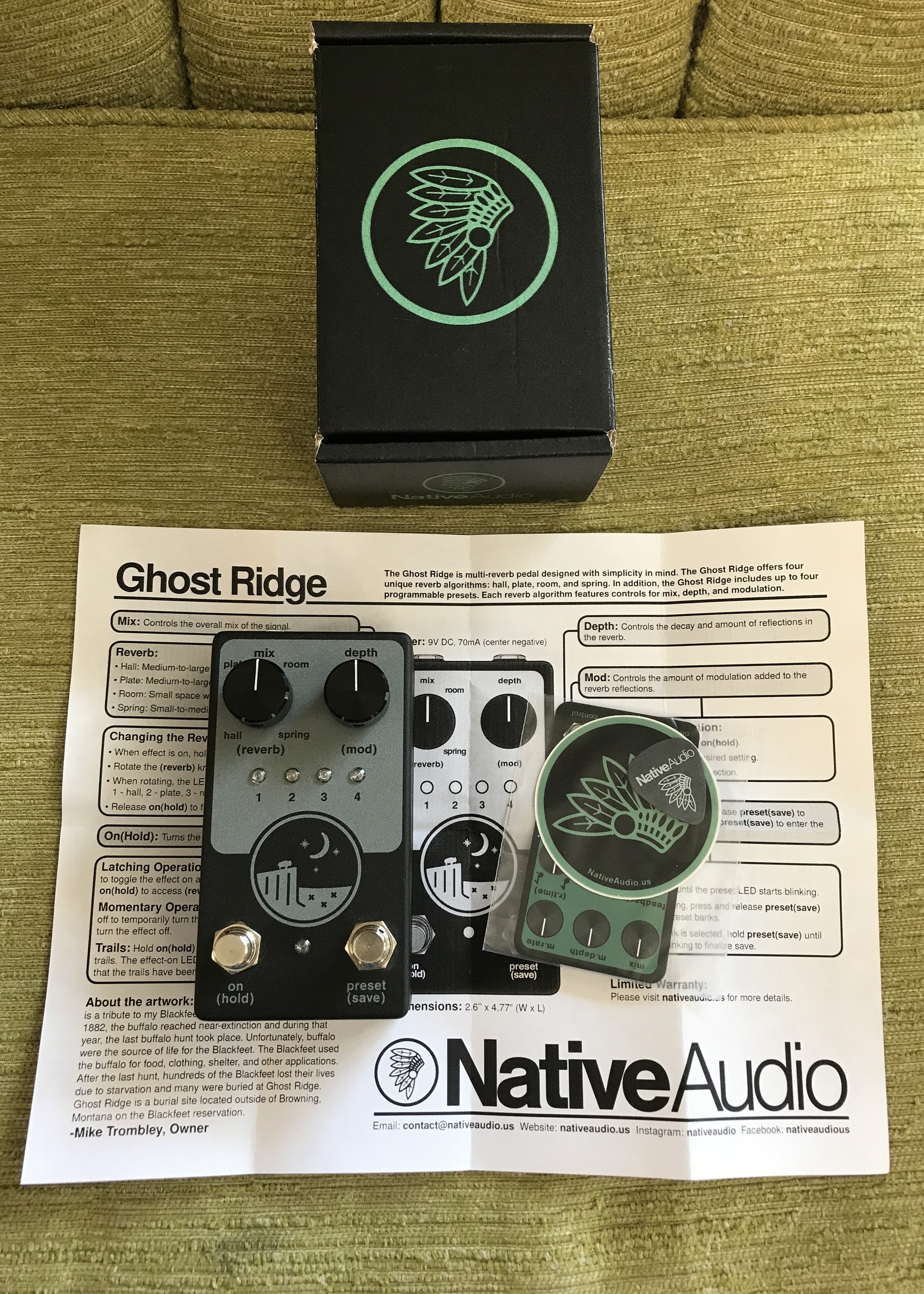 Native Audio Native Audio Ghost Ridge Reverb v1.5 (used)