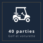 40 parties golf et voiturette  2023 ($1760)