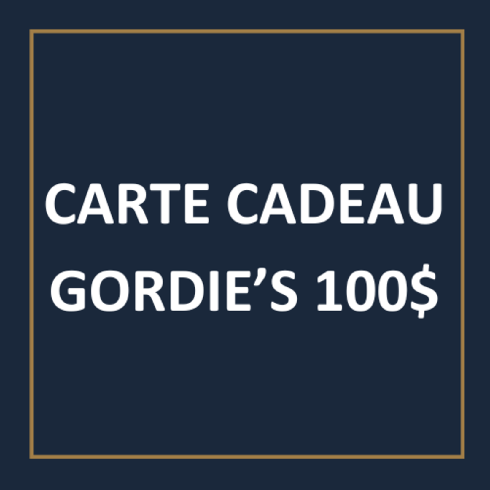 Gift Card Gordie's 50.00$ Flashsale (100$)