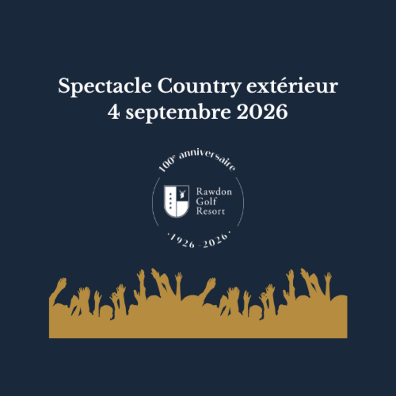 Spectacle Country 04 septembre 2026 (25$)