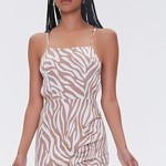 Zebra Print Mini Dress