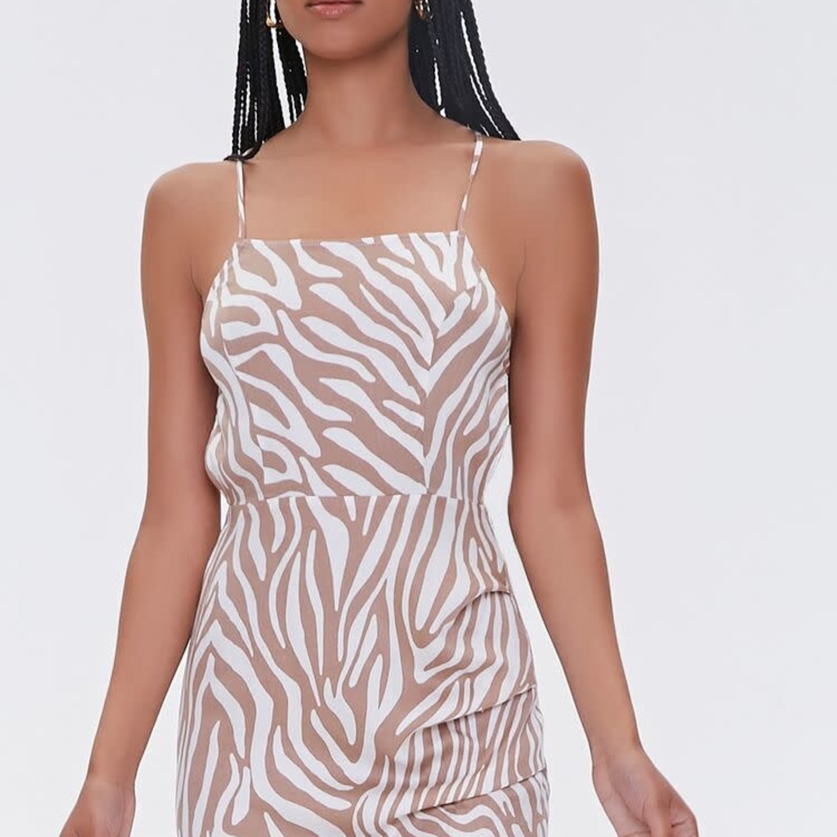 Zebra Print Mini Dress