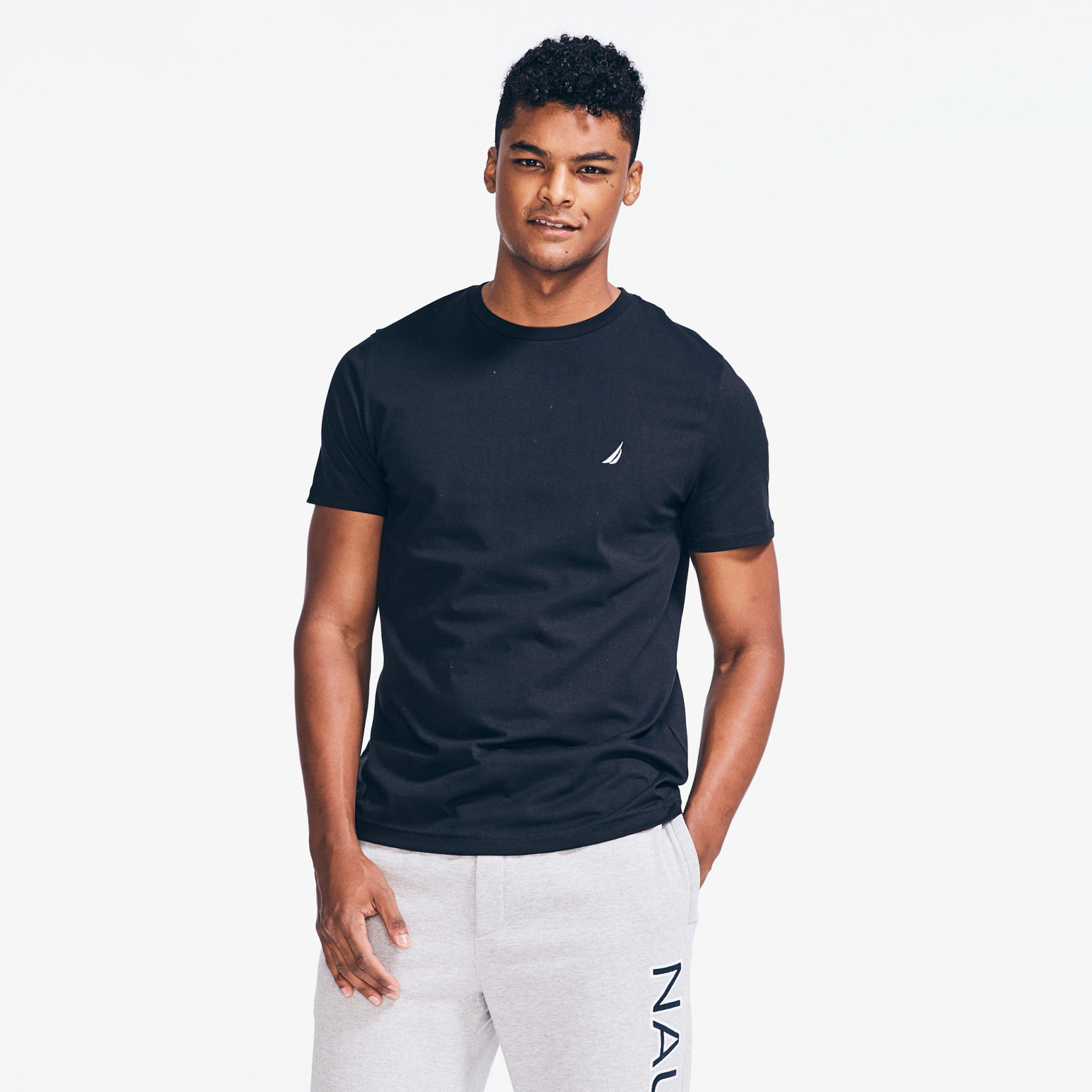 NAUTI  CREW-NECK TEE ||