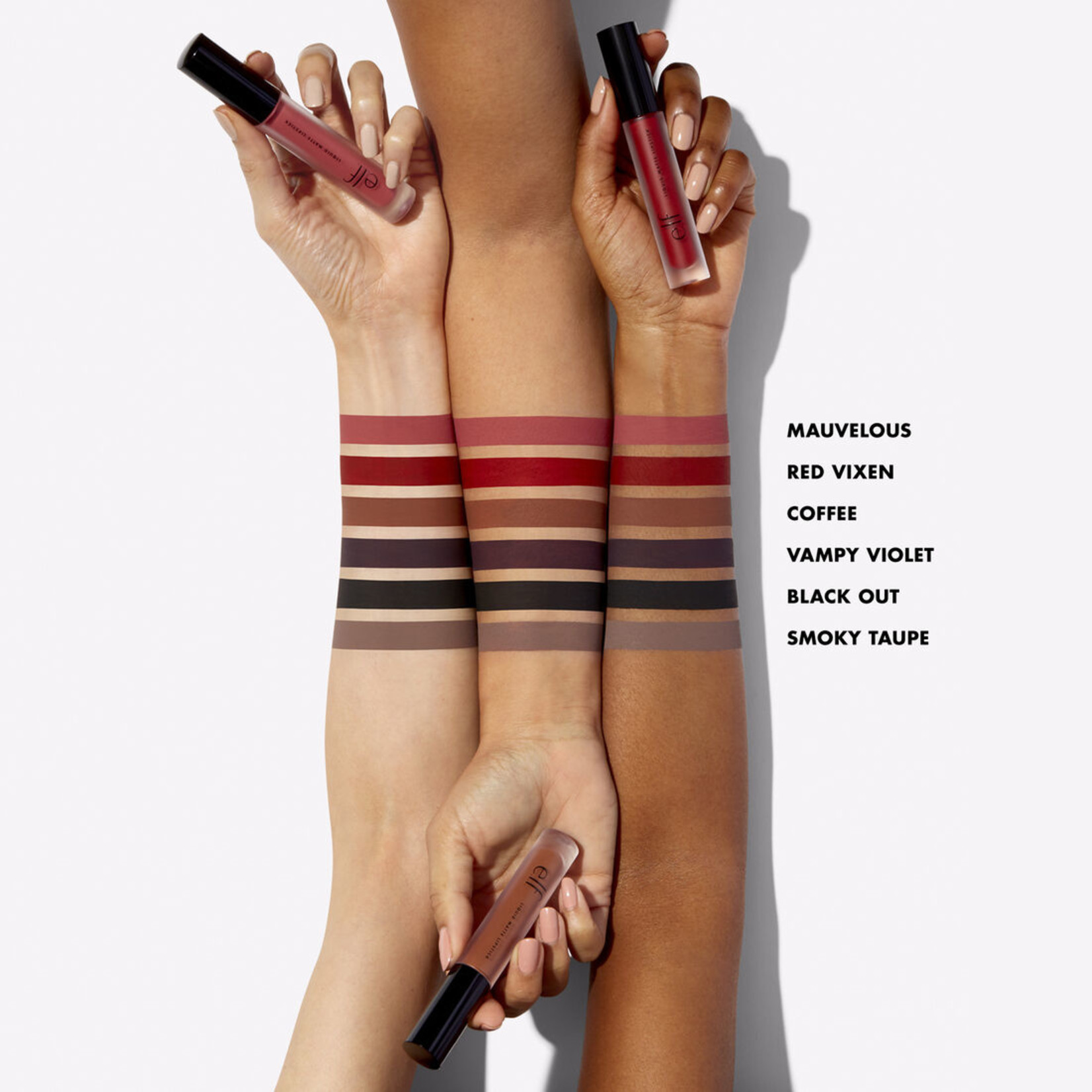 e.l.f. liquid matte lipstick - vampy violet