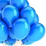 10" Latex Balloons  - Blue 10pc