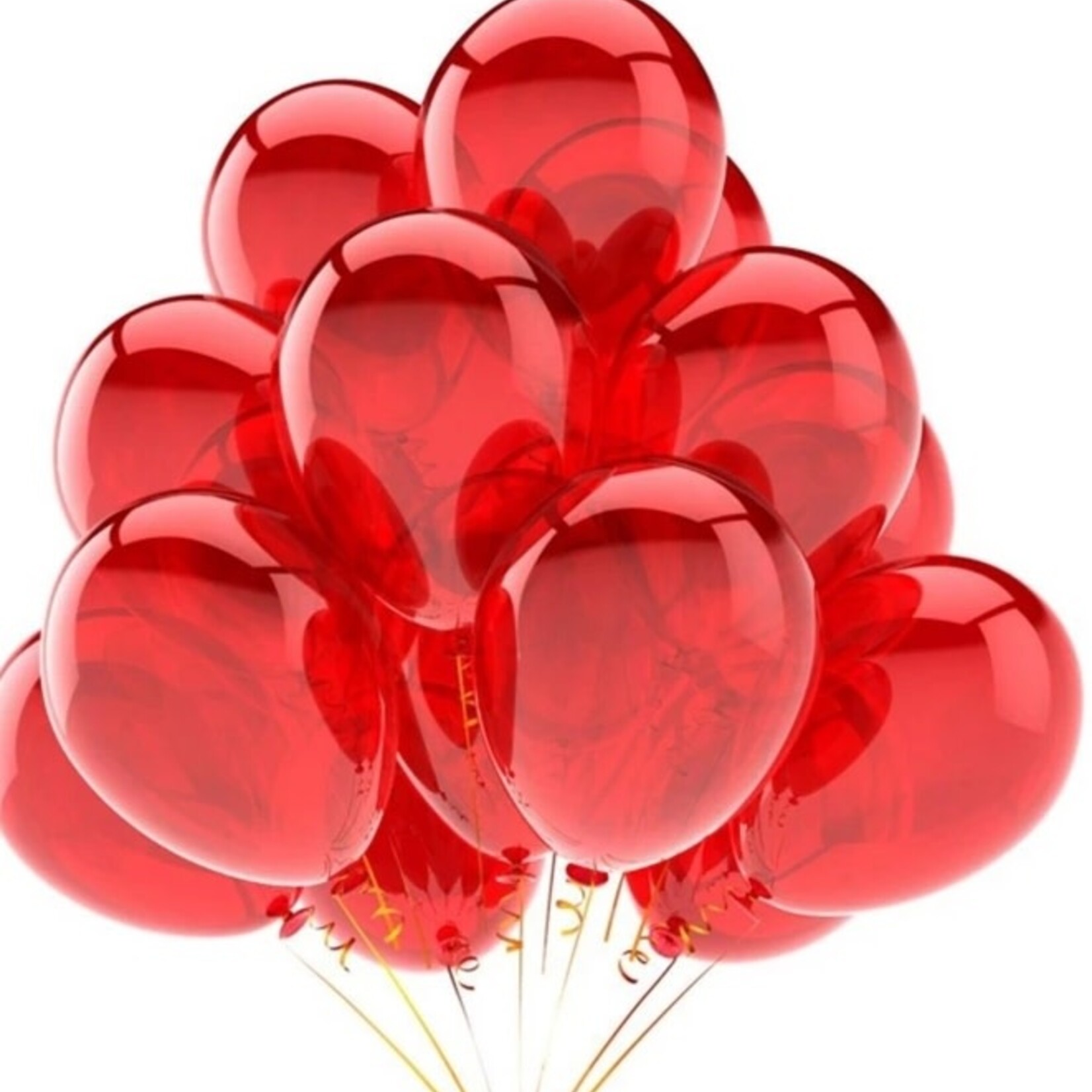 10" Latex Balloons  - Red 10pc