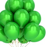 10" Latex Balloons  - Green 20 pieces