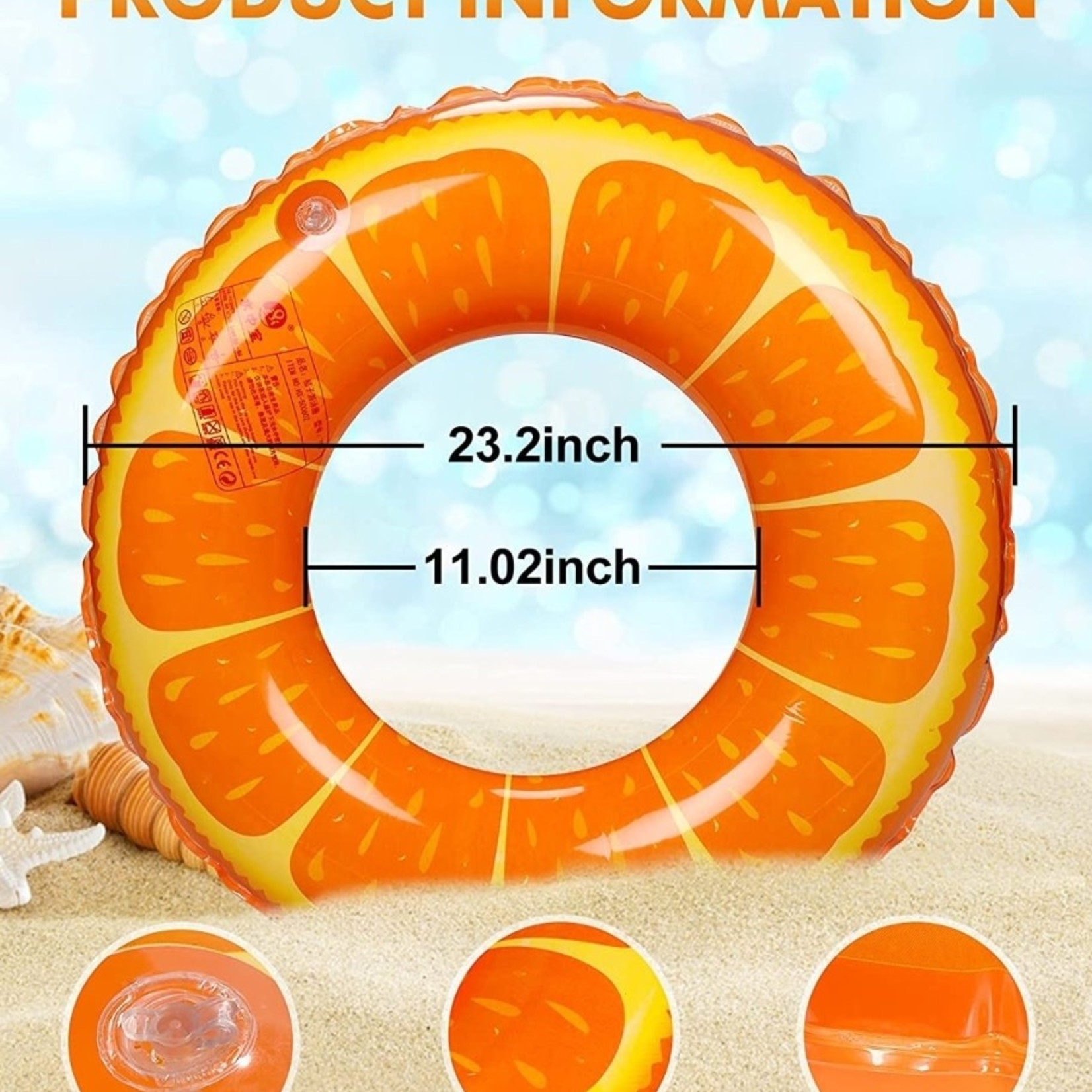 Inflatable Pool Floats - Fruity Tube Rings