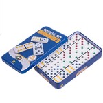 1210 | Offelec | Double Six Dominoes _Game Set with Tin Box